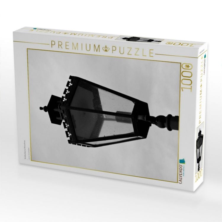 Produktbild: CALVENDO Puzzle Stra&szlig;enlaterne Monochrom | 1000 Teile Lege-Gr&ouml;&szlig;e 64x48cm Foto-Puzzle f&uuml;r gl&uuml;ckliche Stunden