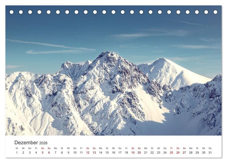 Produktbild: Alpen - Highlight eines beeindruckenden Gebirges (Tischkalender 2026 DIN A5 quer), CALVENDO Monatskalender