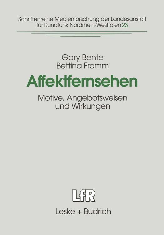 Produktbild: Affektfernsehen