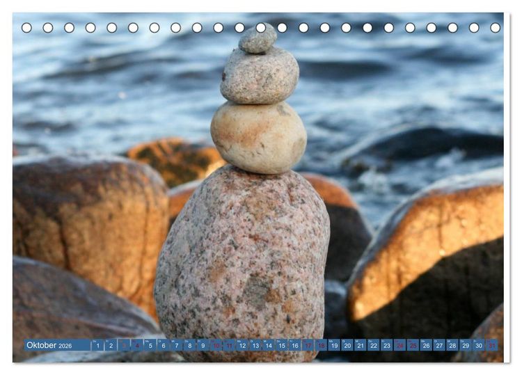 Produktbild: Maritimer K&uuml;stenzauber (Tischkalender 2026 DIN A5 quer), CALVENDO Monatskalender