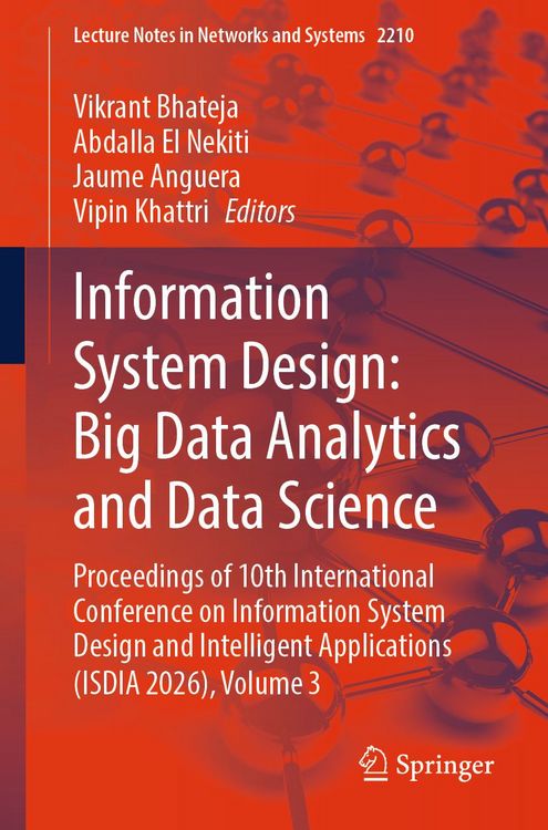 Produktbild: Information System Design: Big Data Analytics and Data Science