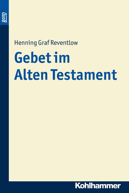 Produktbild: Gebet im Alten Testament. BonD