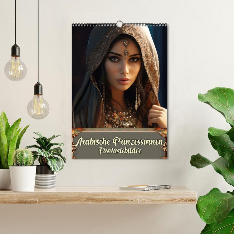 Produktbild: Arabische Prinzessinnen Fantasiebilder (Wandkalender 2026 DIN A3 hoch), CALVENDO Monatskalender