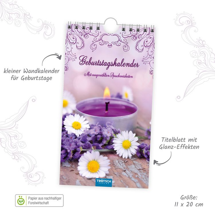 Produktbild: Geburtstagskalender "Idylle"