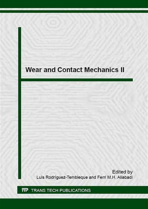 Produktbild: Wear and Contact Mechanics II