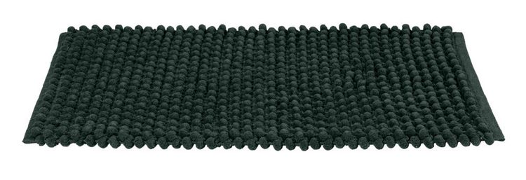 Produktbild: Badteppich Mod. Solivo, dunkelgrün, Polyester/Baumwolle, 50x80 cm, rutschhemmend und