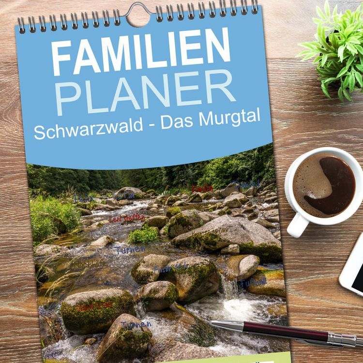 Produktbild: Familienplaner 2026 - Schwarzwald - Das Murgtal mit 5 Spalten (Wandkalender, 21 x 45 cm) CALVENDO