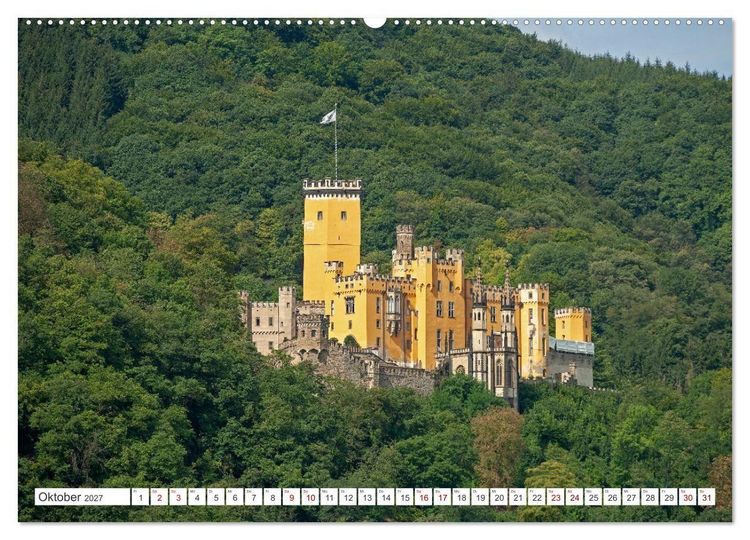 Produktbild: Burgen und Schl&ouml;sser - Zeugnisse vergangener Zeiten (hochwertiger Premium Wandkalender 2027 DIN A2 quer), Kunstdruck in Hochglanz