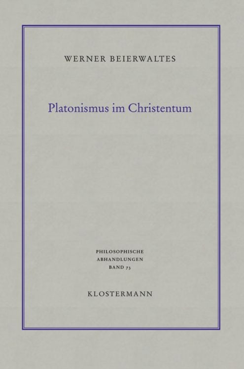 Produktbild: Platonismus im Christentum