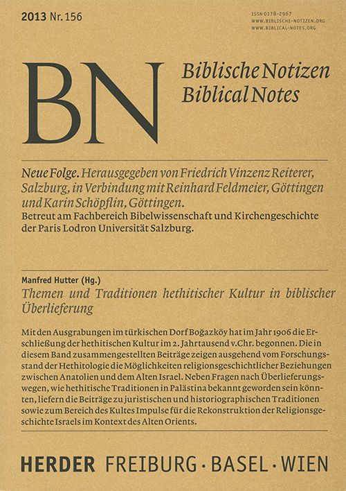 Produktbild: Themen und Tradition hethitischer Kultur in biblischer &Uuml;berlieferung