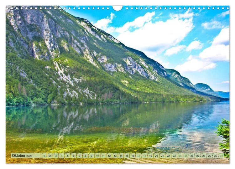 Produktbild: Slowenien - Impressionen eines Naturjuwels (Wandkalender 2026 DIN A3 quer), CALVENDO Monatskalender