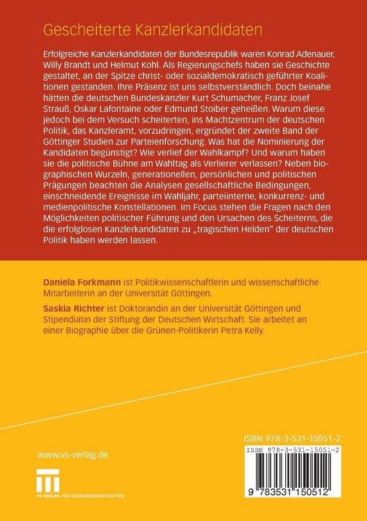Produktbild: Gescheiterte Kanzlerkandidaten