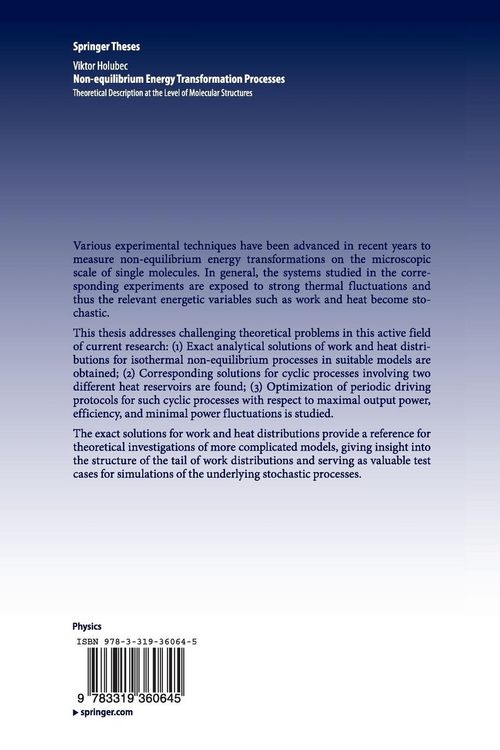 Produktbild: Non-equilibrium Energy Transformation Processes
