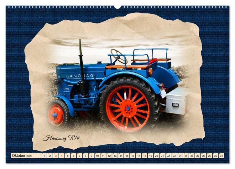 Produktbild: Hanomag Schlepper (hochwertiger Premium Wandkalender 2026 DIN A2 quer), Kunstdruck in Hochglanz