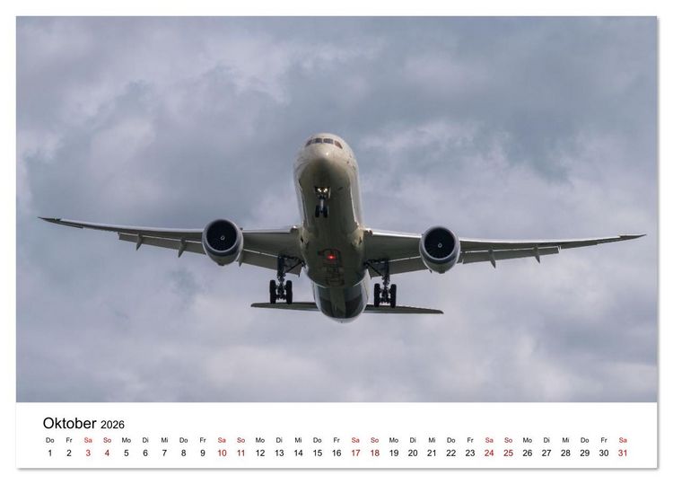 Produktbild: Boeing 787 Kalender (Tischkalender 2026 DIN A5 quer), CALVENDO Monatskalender