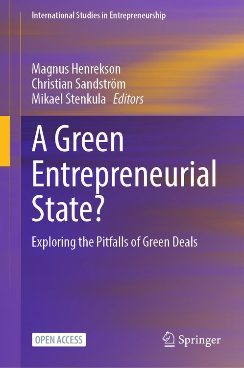 Produktbild: A Green Entrepreneurial State?