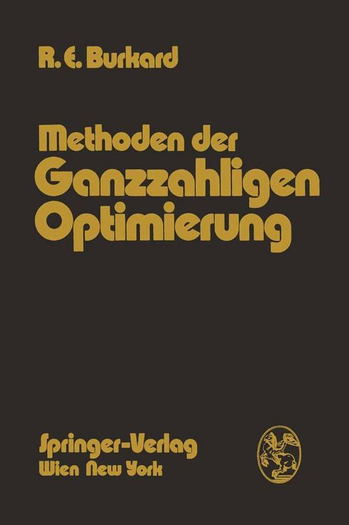 Produktbild: Methoden der Ganzzahligen Optimierung