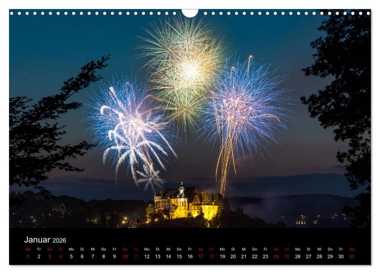 Produktbild: M&auml;rchenhaftes Marburg (Wandkalender 2026 DIN A3 quer), CALVENDO Monatskalender