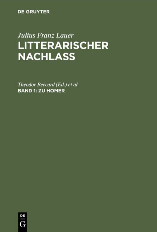 Produktbild: Zu Homer