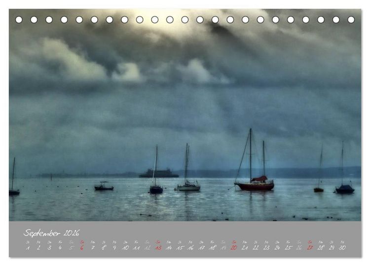 Produktbild: Farbrausch Bodensee (Tischkalender 2026 DIN A5 quer), CALVENDO Monatskalender