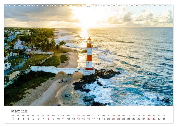 Produktbild: Brasilien - Karnevale, Fu&szlig;ball und Regenw&auml;lder. (hochwertiger Premium Wandkalender 2026 DIN A2 quer), Kunstdruck in Hochglanz