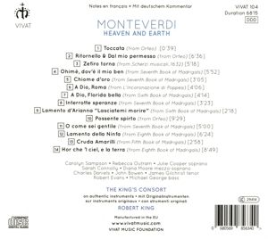 Produktbild: Sampson/Gilchrist/King/Kings Consort: Monteverdi: Himmel und