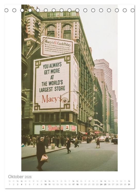 Produktbild: New York City 1963 (Tischkalender 2026 DIN A5 hoch), CALVENDO Monatskalender