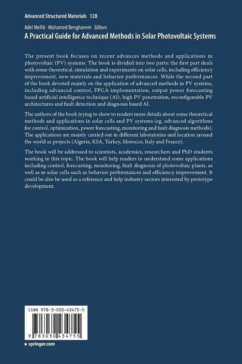 Produktbild: A Practical Guide for Advanced Methods in Solar Photovoltaic Systems