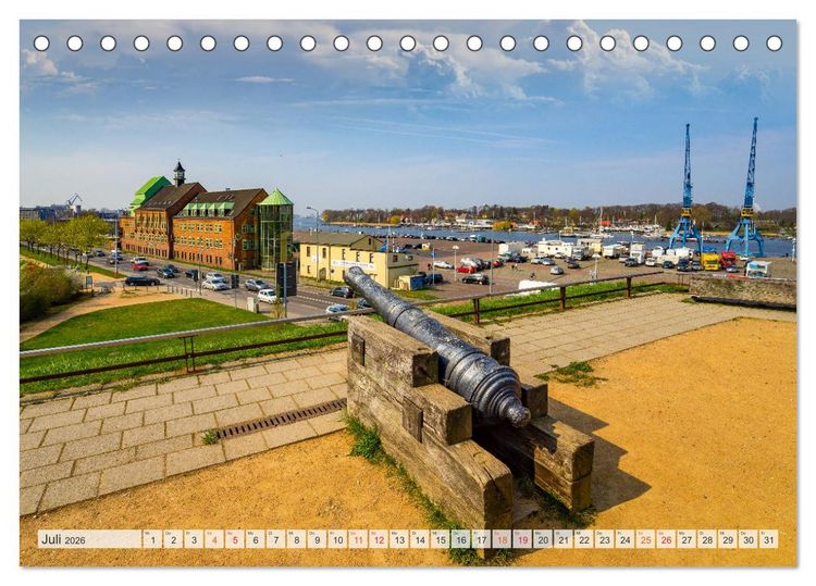 Produktbild: Rostock Impressionen (Tischkalender 2026 DIN A5 quer), CALVENDO Monatskalender