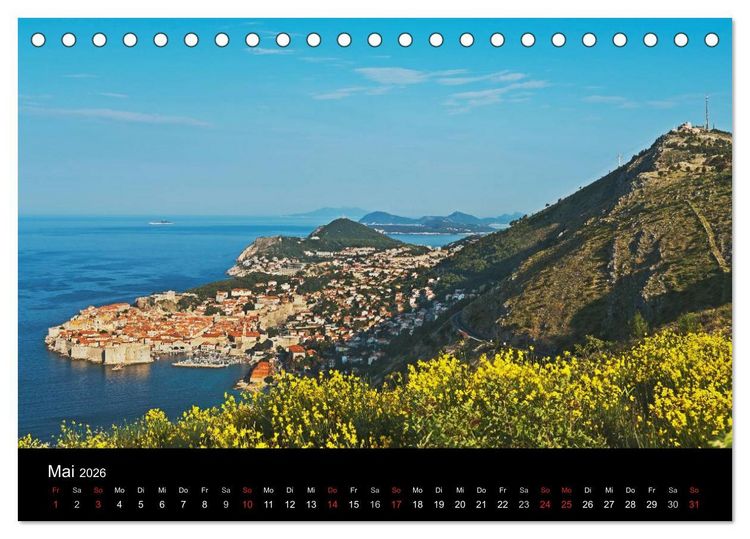 Produktbild: Gr&uuml;&szlig;e aus Kroatien (Tischkalender 2026 DIN A5 quer), CALVENDO Monatskalender