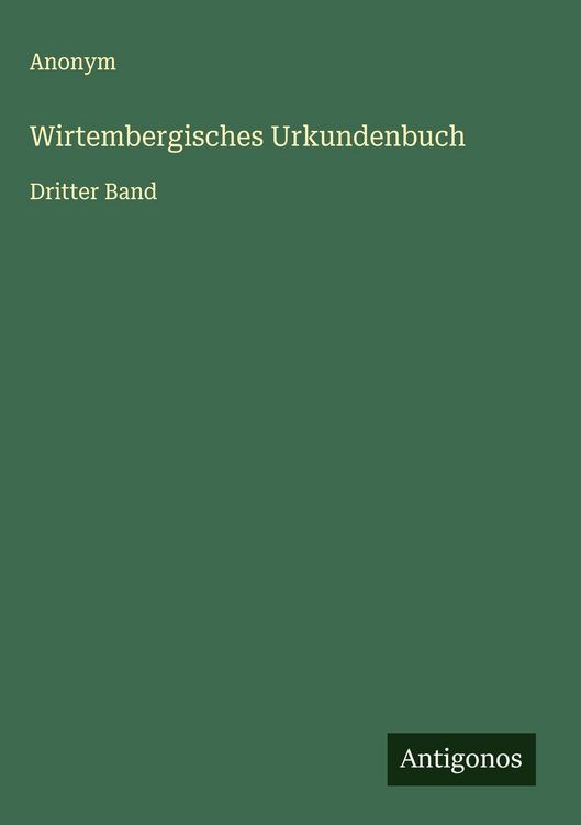 Produktbild: Wirtembergisches Urkundenbuch