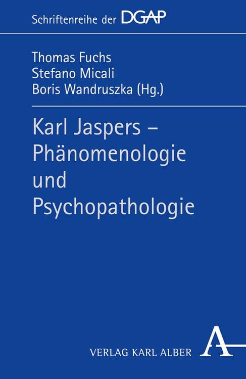 Produktbild: Karl Jaspers - Ph&auml;momenologie und Psychopathologie