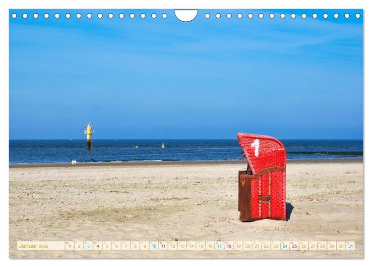 Produktbild: BORKUM Entdeckungen (Wandkalender 2026 DIN A4 quer), CALVENDO Monatskalender
