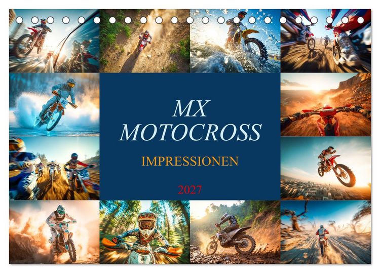 Produktbild: MX - Motocross - Impressionen (Tischkalender 2027 DIN A5 quer), CALVENDO Monatskalender