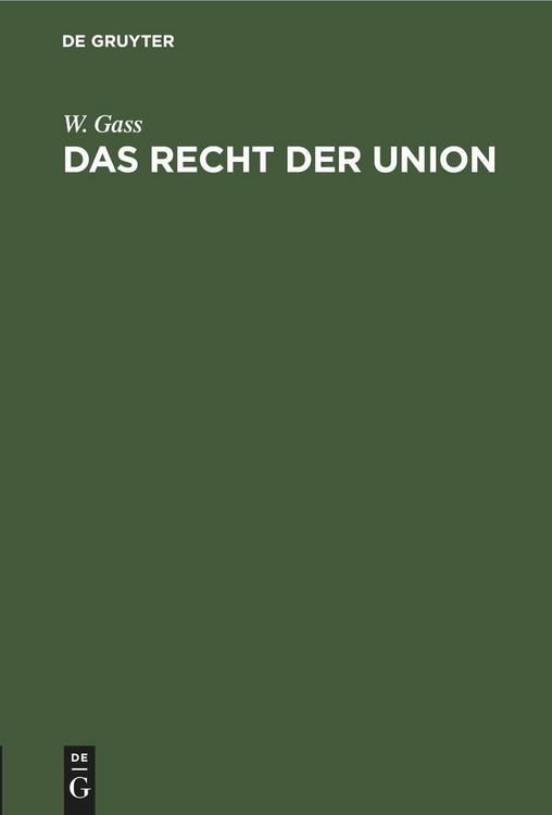 Produktbild: Das Recht der Union