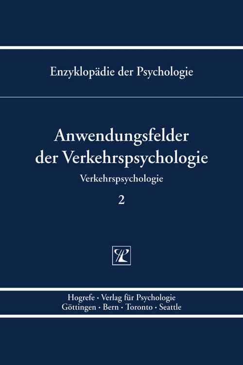 Produktbild: Anwendungsfelder der Verkehrspsychologie
