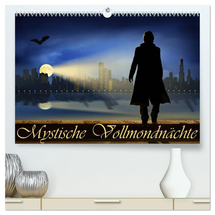 Produktbild: Mystische Vollmondn&auml;chte (hochwertiger Premium Wandkalender 2026 DIN A2 quer), Kunstdruck in Hochglanz