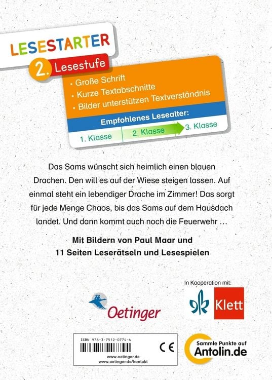 Produktbild: Das Sams wünscht sich einen Drachen