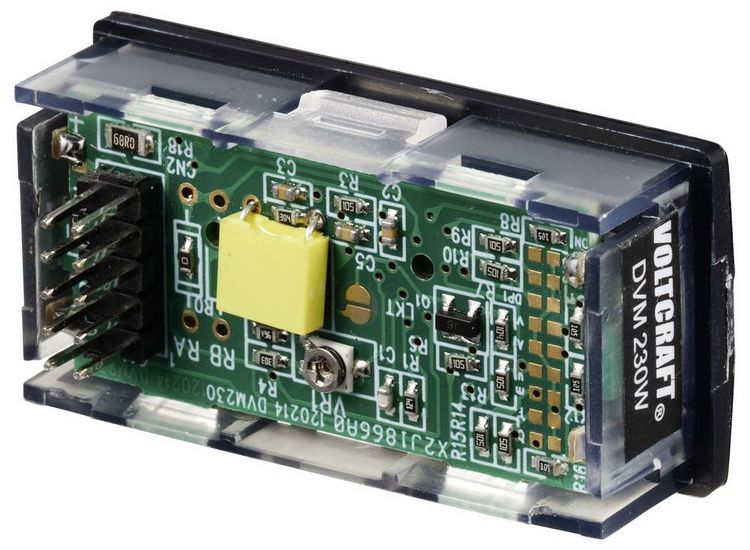 Produktbild: VOLTCRAFT DVM230W Digitales Einbaumessger&auml;t 0-200 mV (beliebig erweiterbar durch Vorschalten von Widerst&auml;nden)