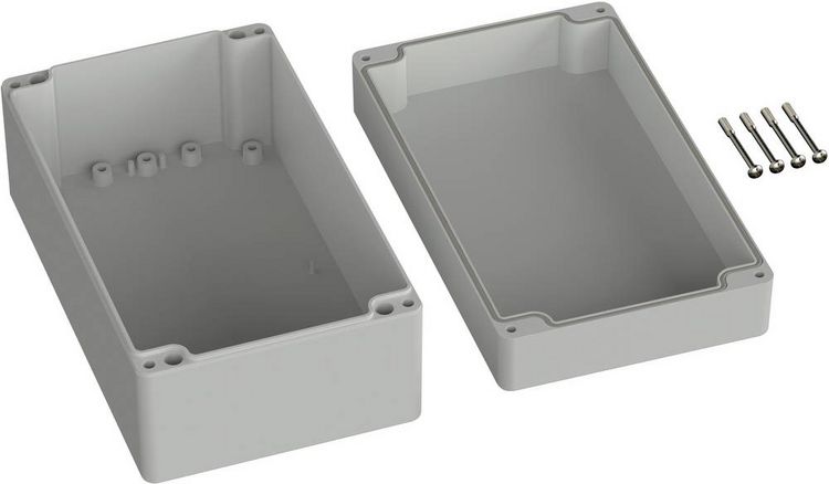 Produktbild: TRU COMPONENTS TC-9065672 Industrie-Geh&auml;use 200 x 120 x 90 ABS Lichtgrau (RAL 7035) 1St.