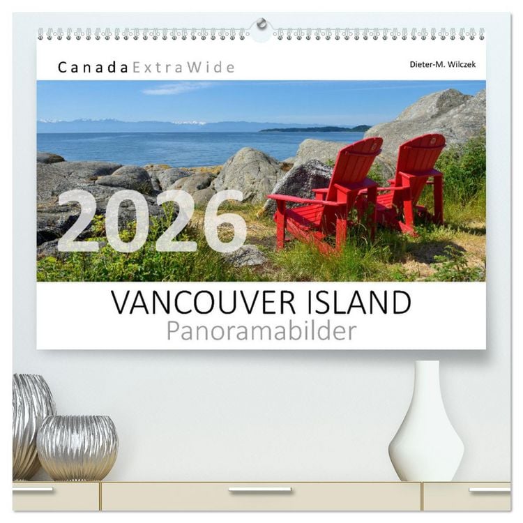 Produktbild: Vancouver Island Panoramabilder (hochwertiger Premium Wandkalender 2026 DIN A2 quer), Kunstdruck in Hochglanz
