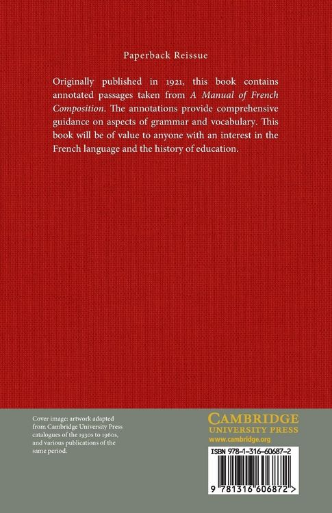 Produktbild: Annotated Renderings of 100 Passages Selected from a Manual of French Composition