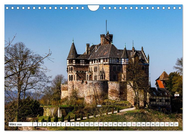 Produktbild: Werra Burgen Steig (Wandkalender 2026 DIN A4 quer), CALVENDO Monatskalender