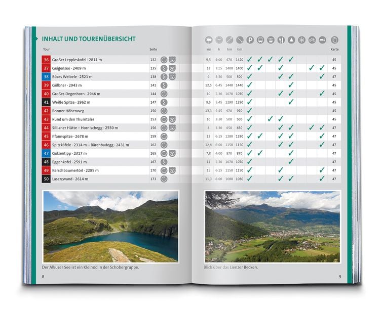 Produktbild: KOMPASS Wanderf&uuml;hrer Osttirol, Venediger- und Glocknergruppe, Defereggental, Lienzer Dolomiten, 50 Touren mit Extra-Tourenkarte