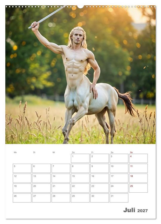 Produktbild: Gesch&ouml;pfe der griechischen Mythologie - Eine KI-Welt der griechischen G&ouml;tter, Kreaturen und Abenteurer (hochwertiger Premium Wandkalender 2027 DIN A2 hoch), Kunstdruck in Hochglanz