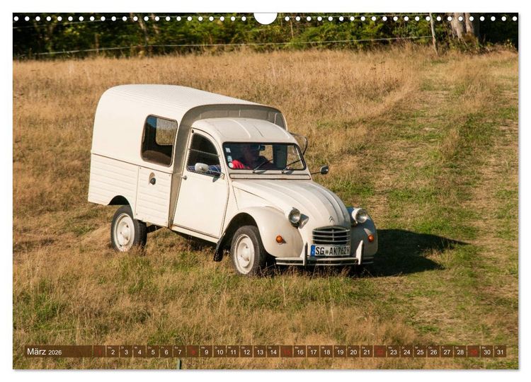 Produktbild: Citro&euml;n 2 CV - Zum Kippen zu schade (Wandkalender 2026 DIN A3 quer), CALVENDO Monatskalender