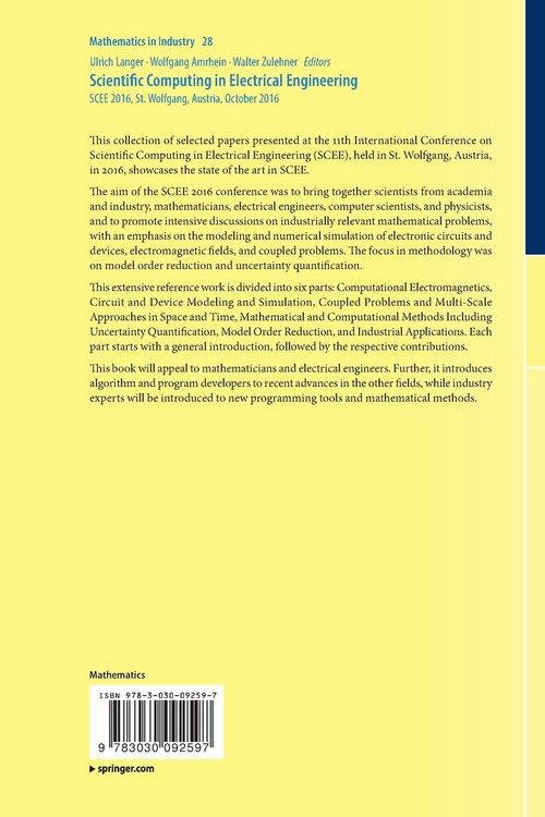 Produktbild: Scientific Computing in Electrical Engineering