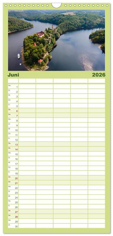 Produktbild: Familienplaner 2026 - Tschechien - Eine Reise durch ein wundersch&ouml;nes Land mit 5 Spalten (Wandkalender, 21 x 45 cm) CALVENDO