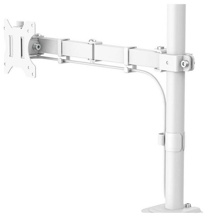 Produktbild: Hama Monitor-Tischhalterung 1 88,9 cm (35") Wei&szlig; Neigbar, H&ouml;henverstellbar, Rotierbar, Schwenkbar