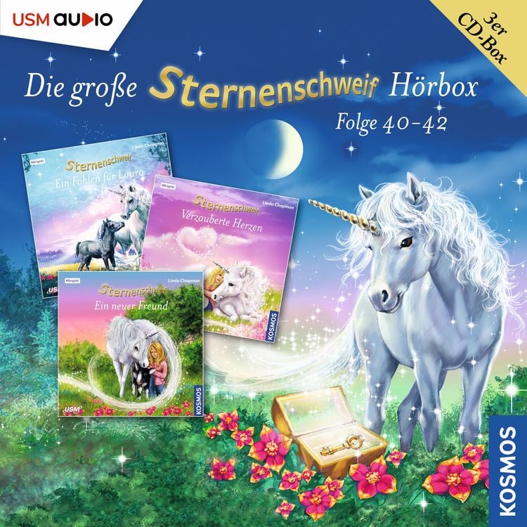 Produktbild: Die gro&szlig;e Sternenschweif H&ouml;rbox Folgen 40-42 (3 Audio CDs)